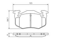 DISK BALATA ARKA (PEUGEOT  106 / PEUGEOT  205 / PEUGEOT  206 / PEUGEOT  306 )