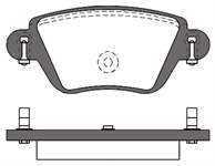 FREN BALATASI ARKA ( FORD MONDEO 00-04 ) (RENAULT KANGOO 1.9 DCI-1.6 16V 01/ )
