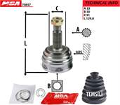 AKS KAFASI DIS-(VW  POLO CLASSIC/CADDY  1,6 1,9 AFT 1Y)
