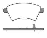 BALATA FREN ON - ( FIAT   SEDICI 1.6 16V 1.9DMTJ 06 / 06-/ / SUZUKI  SX4 06-/ )