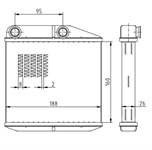 KALORIFER RADYATORU BRAZING ( FIAT DOBLO FIORINO PUNTO LINEA ALFA ROMEO MITO OPEL CORSA D PEUGEOT BIPPER CITROEN NEMO )