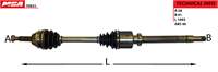 AKS KOMPLE SAĞ Ö.ÇEKER KALIN MİL ( FORD   TRANSİT V347 2.2TDCİ 115-140PS 08- )